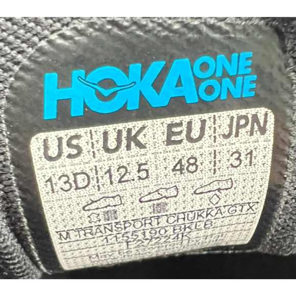 Hoka One One Transport Chukka Black Alabaster Men\'s Size 13D New main image 11